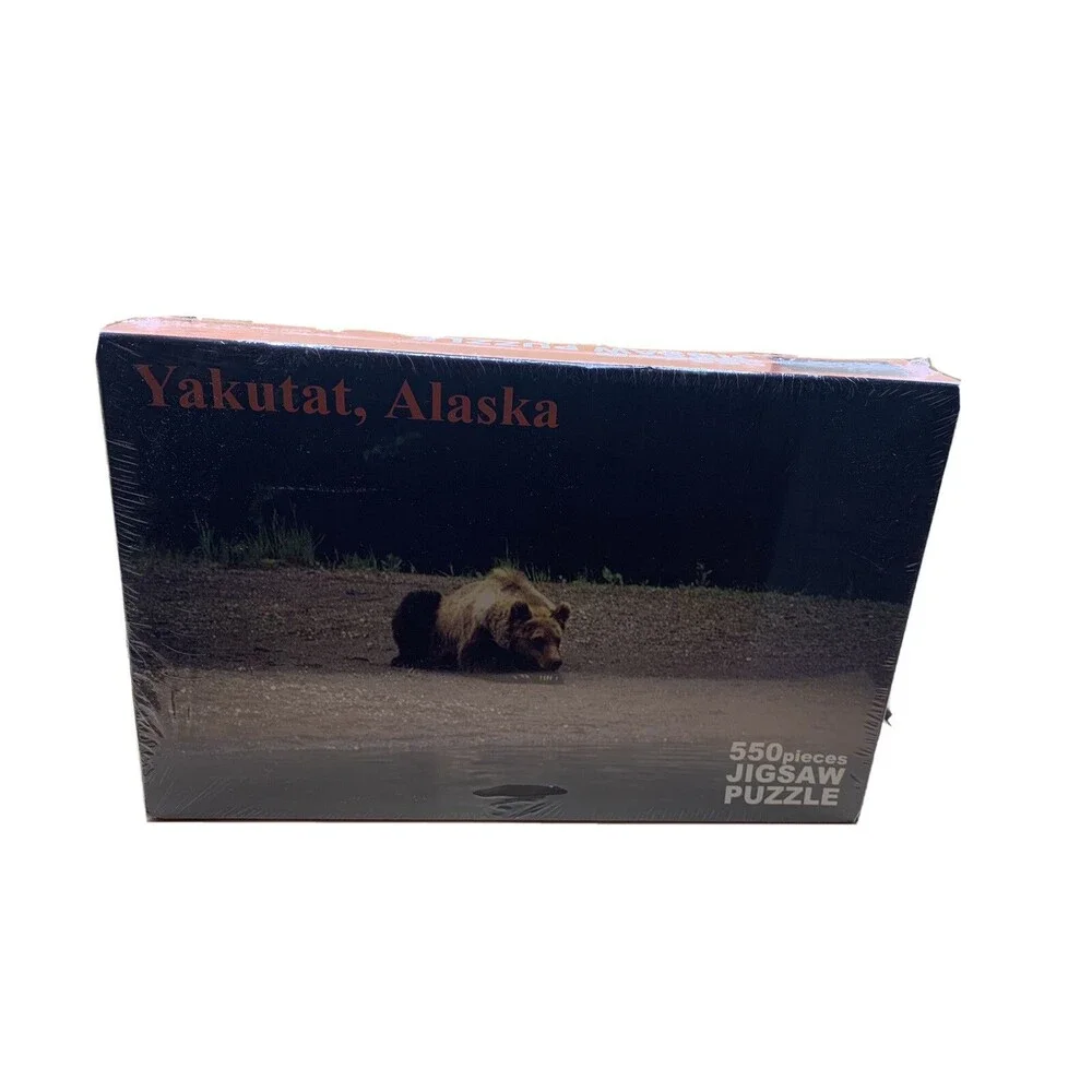 Yakutat Alaska Grizzly Bear 550 PC Jigsaw Puzzle Photo By W. H. “Bill” Fletcher